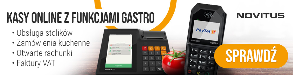 Novitus - kasy online z funkcjami gastro
