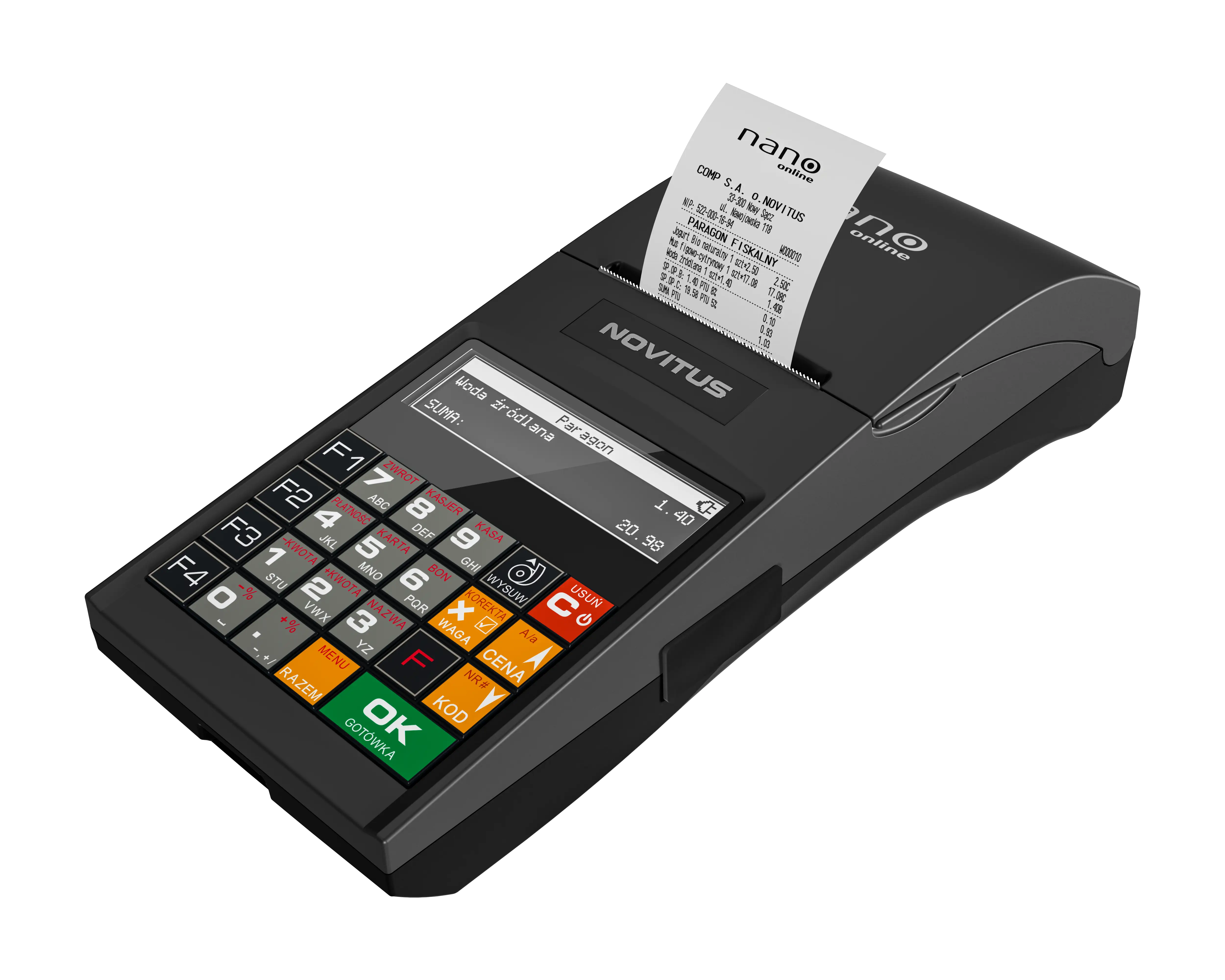 Kasa fiskalna NOVITUS NANO ONLINE